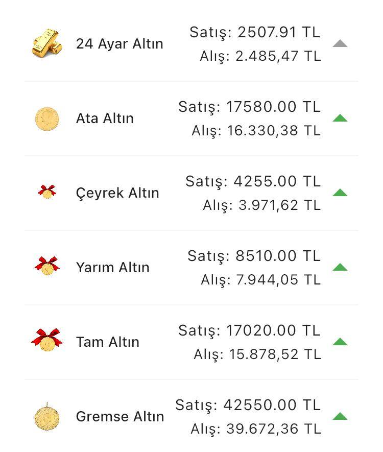 Konya’da altın fiyatları ve güncel döviz kurları I 09 Temmuz 2024 10